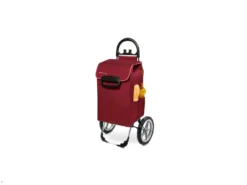 Einkaufstrolley KILEY XXL Bordeaux Mit 78l Fassung & Seitentaschen - Extragroße, Leise & Abnehmbare Gummiräder -Leifheit || Vileda || Wenko Verkaufsgeschäft 00d4680f7155c7ddf6d31c3e074fe8e2