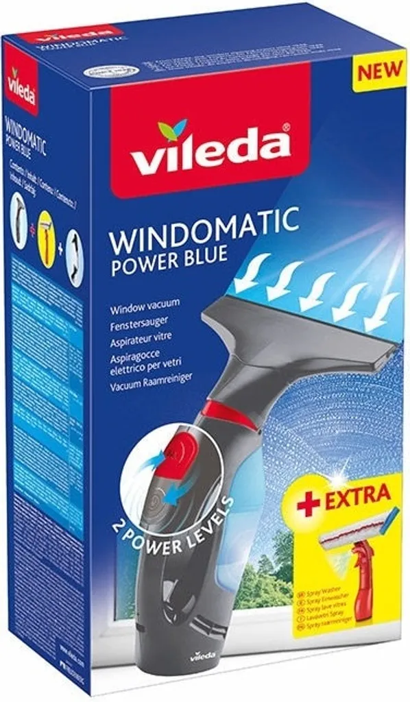 Vileda Akku-Fenstersauger Windomatic Power Blue Inkl. Spray-Einwascher 13 Vileda Akku-Fenstersauger Windomatic Power Blue Inkl. Spray-Einwascher – Bild 13