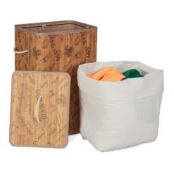 Relaxdays Wäschekorb Bambus Faltbar -Leifheit || Vileda || Wenko Verkaufsgeschäft 01b069b2a6490f5a3ca1e2ecf5e15cf7