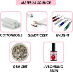 1 Satz Zähne Edelsteine Kit, Zahnwerkzeug Mit Aushärtungslicht Und Kleber Zahnschmuck Zähne Dekoration -Leifheit || Vileda || Wenko Verkaufsgeschäft 02009143d7f51c73ab87406cbb71363f