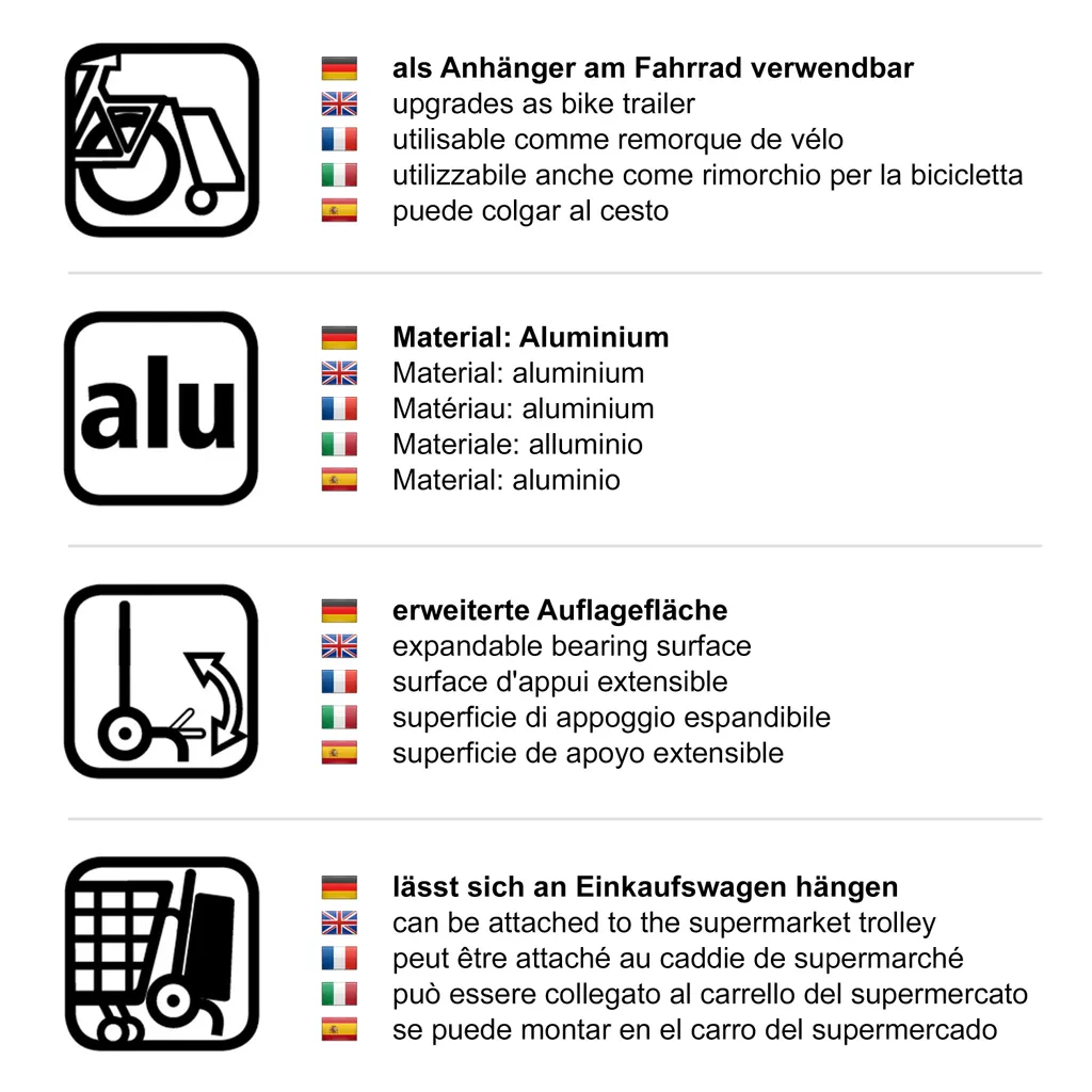 Andersen Einkaufstrolley Royal Mit Metallspeichenrad 25 Cm Und 45 Liter Einkaufstasche Wismar Schwarz/blau Mit Kühlfach, Aluminiumgestell Klappbar 7 Andersen Einkaufstrolley Royal Mit Metallspeichenrad 25 Cm Und 45 Liter Einkaufstasche Wismar Schwarz/blau Mit Kühlfach, Aluminiumgestell Klappbar – Bild 7