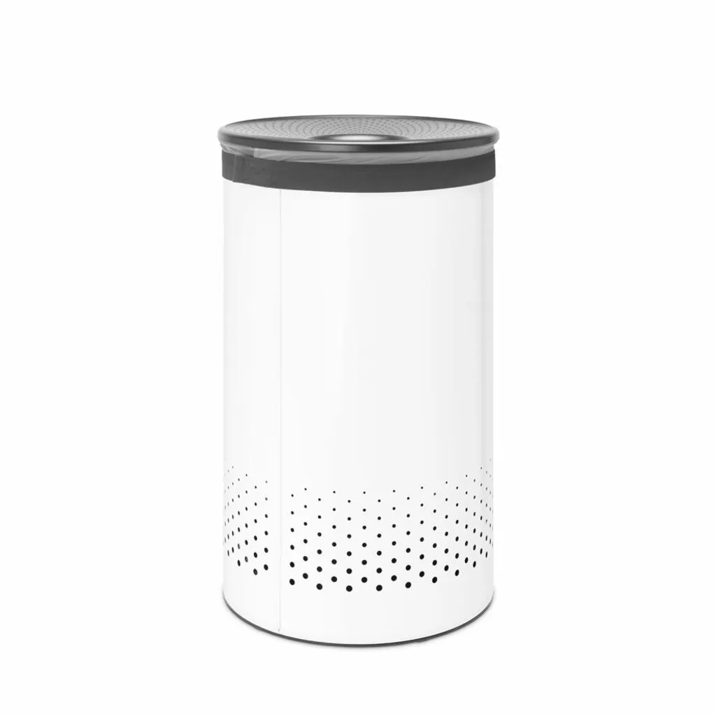 Brabantia Wäschebox Fresh White Mit Kunststoffdeckel, Wäschetonne, Stahl, Weiß, 60 Liter, 304880 5 Brabantia Wäschebox Fresh White Mit Kunststoffdeckel, Wäschetonne, Stahl, Weiß, 60 Liter, 304880 – Bild 5
