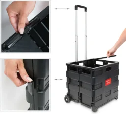 Relaxdays Einkaufstrolley Klappbar Bis 35kg -Leifheit || Vileda || Wenko Verkaufsgeschäft 04ea83ce1c1aeb373229b3978e8d2765