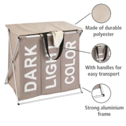 Wenko Wäschesammler Trio Top Taupe 18 Wenko Wäschesammler Trio Top Taupe -Leifheit || Vileda || Wenko Verkaufsgeschäft 057046b803837374188c7dddf5d2999b