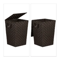 Relaxdays 1 X Wäschekorb Mit Deckel Braun -Leifheit || Vileda || Wenko Verkaufsgeschäft 059aa097a472e28757571d5809206bab