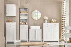 SoBuy BZR33-W Wäscheschrank Mit 2 Ausklappbaren Wäschesäcken Wäschekörbe Wäschetruhe Wäschesammler Mit 2 Schubladen Badschrank Weiß 17 SoBuy BZR33-W Wäscheschrank Mit 2 Ausklappbaren Wäschesäcken Wäschekörbe Wäschetruhe Wäschesammler Mit 2 Schubladen Badschrank Weiß -Leifheit || Vileda || Wenko Verkaufsgeschäft 069fbad67487441b1bfe963bdff22434