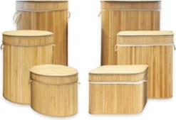 Bambus-Wäschekorb Wäschesammler Mit Griffen Wäschesack Wäschebox Eckig 40x30x45 Cm -Leifheit || Vileda || Wenko Verkaufsgeschäft 0783d89a157f0545693fcb9580130d00