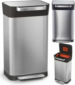 Joseph Joseph Abfalleimer Titanmit Pressfunktion 90 Liter -Leifheit || Vileda || Wenko Verkaufsgeschäft 07c0e3c9e388ff5397066ab029ae35a9