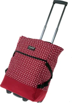 Einkaufstrolley Trolley Punta Wheel Einkaufsroller Einkaufswagen Shoppingtrolley Shopper EInkaufskorb Mit Rollen Und Gurten Trolly 10008-0220 Red Dots Punkte Rot + Bagboom Thermo TK Tasche -Leifheit || Vileda || Wenko Verkaufsgeschäft 0879feb71b5d3d46de94016deab0f9fd