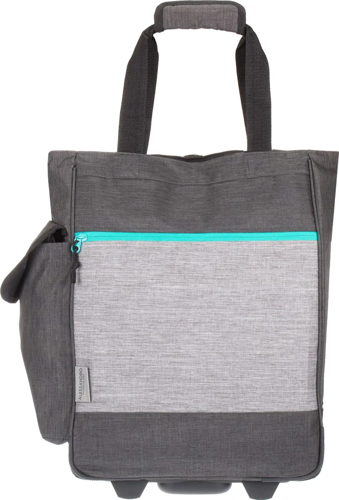 Trolley Einkaufstrolley Einkaufsroller Alessandro Pro Shopper Mit Stabilem Stand Einkaufstrolly Einkaufstasche Saunatrolley Trolly 38L 12894 Two Tone Grey Grau 2 Trolley Einkaufstrolley Einkaufsroller Alessandro Pro Shopper Mit Stabilem Stand Einkaufstrolly Einkaufstasche Saunatrolley Trolly 38L 12894 Two Tone Grey Grau – Bild 2