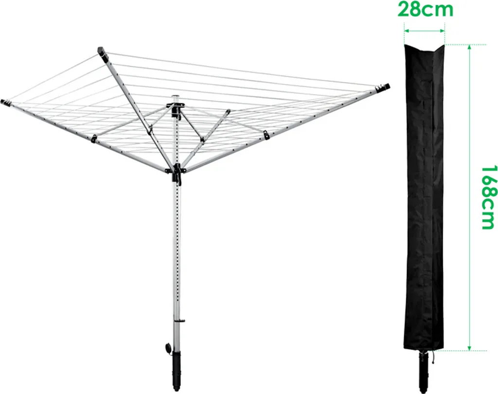 Wolketon Waeschespinne Schutzhuelle Abdeckung Wasserdicht Reissfest 168x28cm Waeschespinne 3 Wolketon Waeschespinne Schutzhuelle Abdeckung Wasserdicht Reissfest 168x28cm Waeschespinne – Bild 3