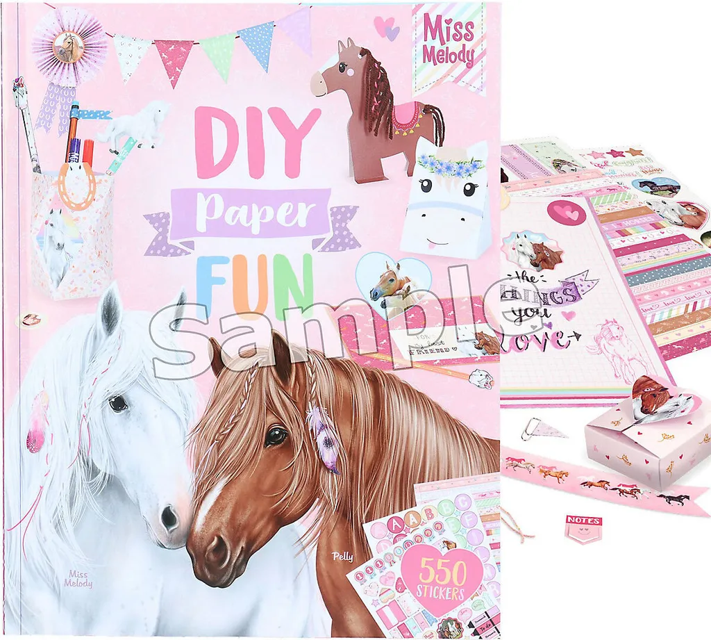 Depesche Spielwaren Miss Melody DIY Paper Fun Book Papier-Bastelsets Basteln & Kreativitätsspielzeug 1 Depesche Spielwaren Miss Melody DIY Paper Fun Book Papier-Bastelsets Basteln & Kreativitätsspielzeug
