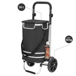 Monzana 2in1 Einkaufstrolley 56L Bis 50 Kg Klappbar Abnehmbare Tasche Handwagen Einkaufswagen Einkaufshilfe Roller, Farbe:schwarz -Leifheit || Vileda || Wenko Verkaufsgeschäft 0b840b07ebdda70c818e733810b5c5df