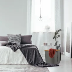 KAHOO Wäschekorb 73L Wäschesammler Aus Bambus + Leinen, 45x36x45cm, Faltbarer Sortier, Wäschebox Mit Deckel Und Griffen, Für Spielzeuge -Leifheit || Vileda || Wenko Verkaufsgeschäft 0bb979aa348a5d427752d74b11879f1b