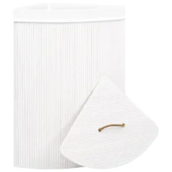 VidaXL Eck-Wäschekorb Bambus Weiß 60 L -Leifheit || Vileda || Wenko Verkaufsgeschäft 0cfcdf0a7a6dc52e5870e2b187a978d1