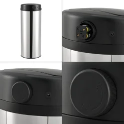 Sensor-Mülleimer 47L Abfalleimer Mit Sensorautomatik Kücheneimer Mit Sensor Edelstahl Silber -Leifheit || Vileda || Wenko Verkaufsgeschäft 0d5c4b628903549544c399358c1046c8