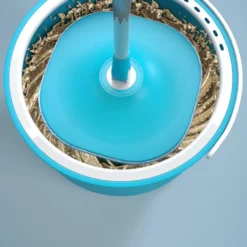 LIVINGTON Clean Water Spin Mop - Wischmopp Set Mit Zwei-Kammer-Filtersystem - Schmutzwasser Wird Gefiltert - Reinigung Aller Böden Und Oberflächen - Bodenwischer Mit Teleskopstange - 2,3 Liter -Leifheit || Vileda || Wenko Verkaufsgeschäft 0dd06573af3499b79bea212c089f526c