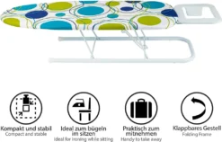 ONVAYA Tischbügelbrett | Mini Bügelbrett | Bügeltisch | Kleines, Platzsparendes Bügelbrett | Punkte Grün -Leifheit || Vileda || Wenko Verkaufsgeschäft 0ee23415405f7a6d56e6e258fdba8c71