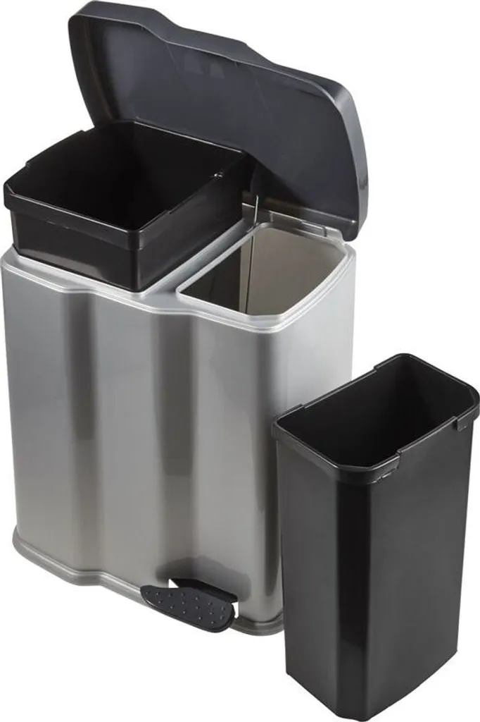 Keeeper ECO Pedal Bin Mülleimer 7 L + 15 L 39,5 X 29 X 43 Cm 4 Keeeper ECO Pedal Bin Mülleimer 7 L + 15 L 39,5 X 29 X 43 Cm – Bild 4