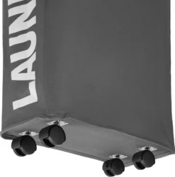 Tectake Wäschesammler Schmal - Dunkelgrau -Leifheit || Vileda || Wenko Verkaufsgeschäft 10bd0ade5e5325da24fcad99155905a3