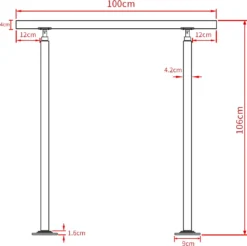 Iropro Treppengeländer Edelstahl Geländer 100cm Ohne Querstäbe Handlauf Balkongeländer Für Innen Außen 11 Iropro Treppengeländer Edelstahl Geländer 100cm Ohne Querstäbe Handlauf Balkongeländer Für Innen Außen -Leifheit || Vileda || Wenko Verkaufsgeschäft 11a04b36163ec2c1034fcdb7d8a4c223