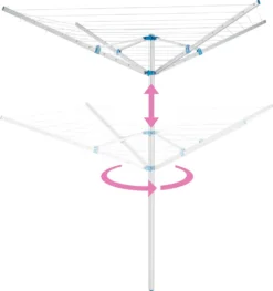 Tectake Wäschespinne - Grau -Leifheit || Vileda || Wenko Verkaufsgeschäft 11dd759c36e139d59dcf470f9ad7e636