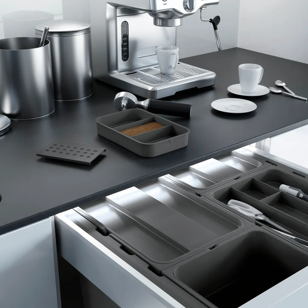 NINKA Abfallbehälter 8 L Dunkelgrau 2 NINKA Abfallbehälter 8 L Dunkelgrau – Bild 2