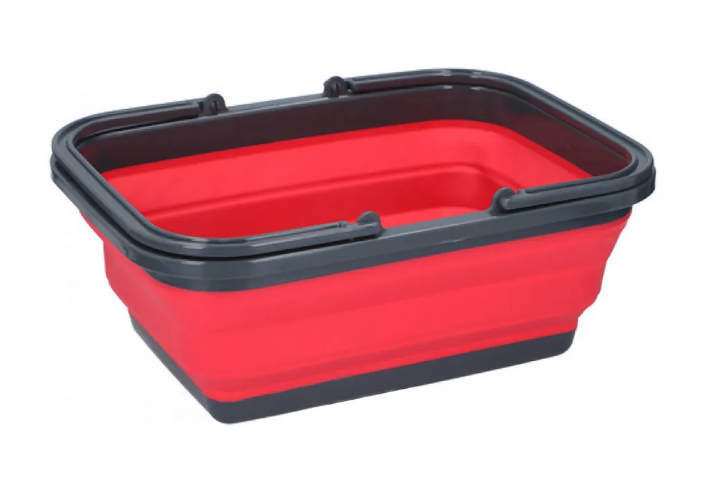 EINKAUFSKORB Faltbar Mit 2 Griffen DUNLOP Waschbecken Tragekorb Campingschüssel Picknickkorb Spülschüssel Faltschüssel Einkaufstasche Camping Picknick Korb 65 (Rot) 3 EINKAUFSKORB Faltbar Mit 2 Griffen DUNLOP Waschbecken Tragekorb Campingschüssel Picknickkorb Spülschüssel Faltschüssel Einkaufstasche Camping Picknick Korb 65 (Rot) – Bild 3