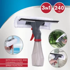 Dirt Devil 3-in-1 Fensterreiniger Mit Sprühfunktion - Fensterabzieher, Reinigungstuch Und Behälter - 240ML - Grau/Rot 10 Dirt Devil 3-in-1 Fensterreiniger Mit Sprühfunktion - Fensterabzieher, Reinigungstuch Und Behälter - 240ML - Grau/Rot -Leifheit || Vileda || Wenko Verkaufsgeschäft 13c7cec9f9a67f8f9b73344e9c73ebb3