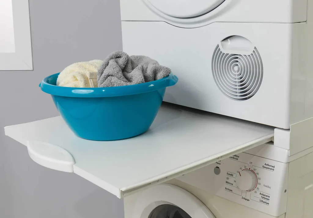 Roller Verbindungsrahmen Mit Ablage Für Waschmaschine Trockner 60x60 Cm Weiß 3 Roller Verbindungsrahmen Mit Ablage Für Waschmaschine Trockner 60x60 Cm Weiß – Bild 3