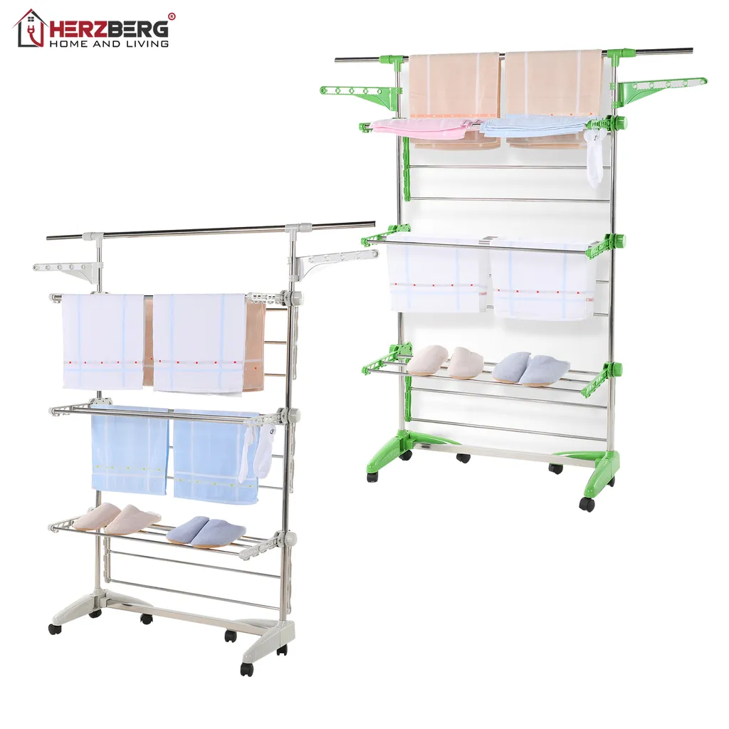 Herzberg HG-5015; Wschetrockner Multifunktions-faltbar Weiß 7 Herzberg HG-5015; Wschetrockner Multifunktions-faltbar Weiß – Bild 7