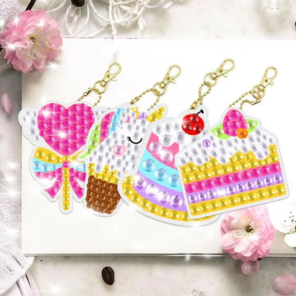 5D DIY Diamond Painting Schlüsselanhänger Set, Diamond Painting Schlüsselanhänger, 5D Diamond Diamond Painting Mit DIY Tools, Party Bag Kindergeburtstagsfeier 4 5D DIY Diamond Painting Schlüsselanhänger Set, Diamond Painting Schlüsselanhänger, 5D Diamond Diamond Painting Mit DIY Tools, Party Bag Kindergeburtstagsfeier – Bild 4