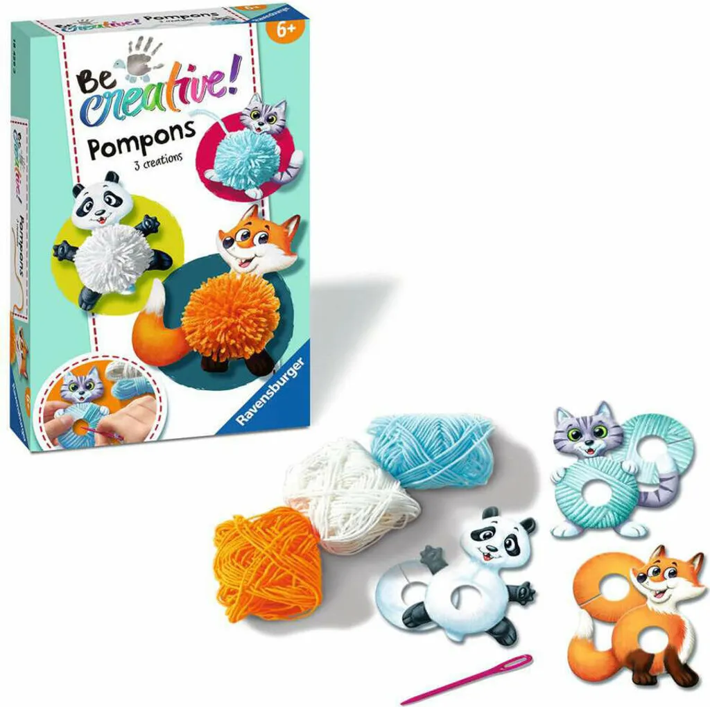Ravensburger 18429 Be Creative Pompon-Tiere, DIY Für Kinder Ab 6 Jahren 6 Ravensburger 18429 Be Creative Pompon-Tiere, DIY Für Kinder Ab 6 Jahren – Bild 6