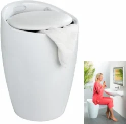 Wenko Hocker Candy White, Mit Wäschesack -Leifheit || Vileda || Wenko Verkaufsgeschäft 14d35295be687f3ce9f75f797468d7a4