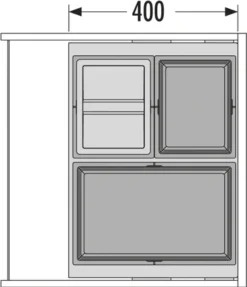 Hailo Abfallsammler 60cm Unterschrank Auszug CS Slide 60.3/54 Cargo Synchro 54 L -Leifheit || Vileda || Wenko Verkaufsgeschäft 14ef98f1eb8ebe03403434d579a06307