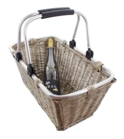 Einkaufskorb 'Shopping', Grau Gekalkt Stabil Verflochten, Aluminiumrahmen -Leifheit || Vileda || Wenko Verkaufsgeschäft 165183a2fb40c5d89696f97e6b031052