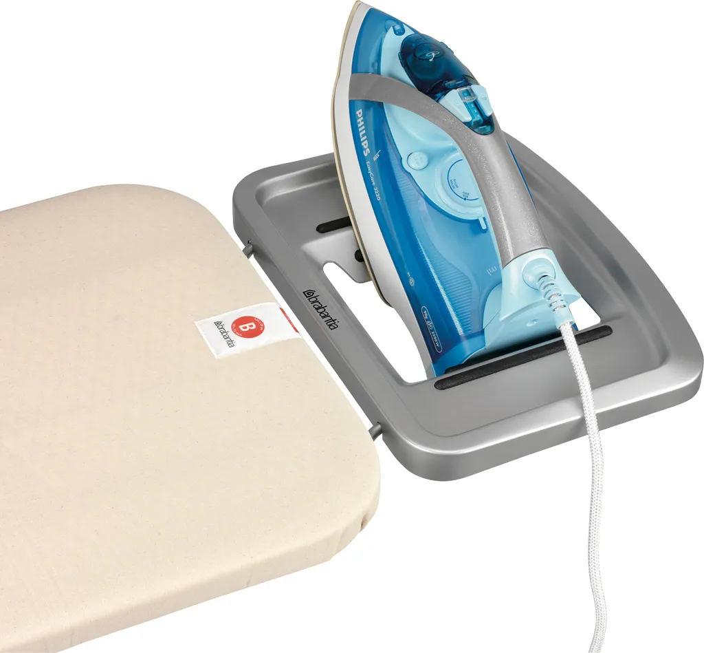 Brabantia Streckmetall Bügeltisch Mit Dampfstopmulde Solide, Bügel Tisch, Bügelbrett, Tropical Leaves / Fresh White, 124 X 38 Cm, 118364 8 Brabantia Streckmetall Bügeltisch Mit Dampfstopmulde Solide, Bügel Tisch, Bügelbrett, Tropical Leaves / Fresh White, 124 X 38 Cm, 118364 – Bild 8