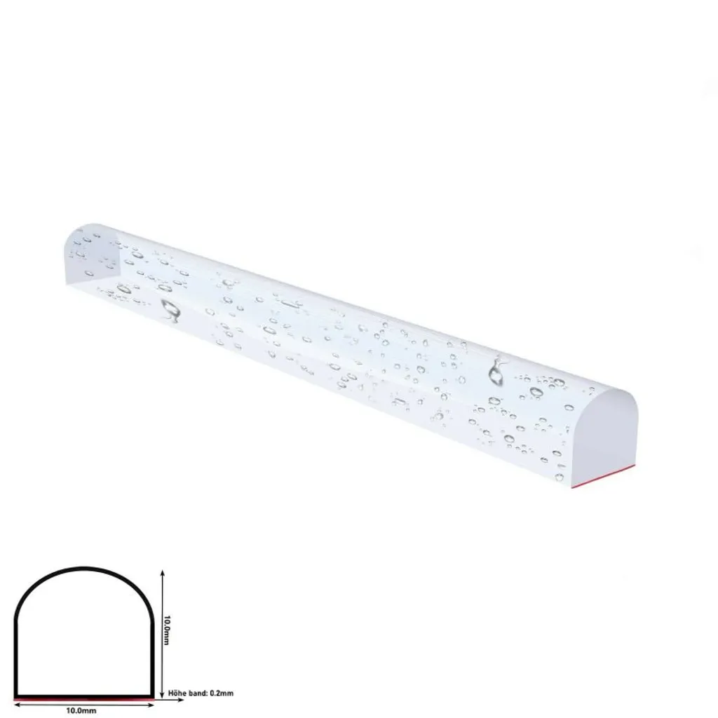 10mm X 10mm Selbstklebend Acryl Schwallschutz Spritzschutzprofil 150cm 2 10mm X 10mm Selbstklebend Acryl Schwallschutz Spritzschutzprofil 150cm – Bild 2