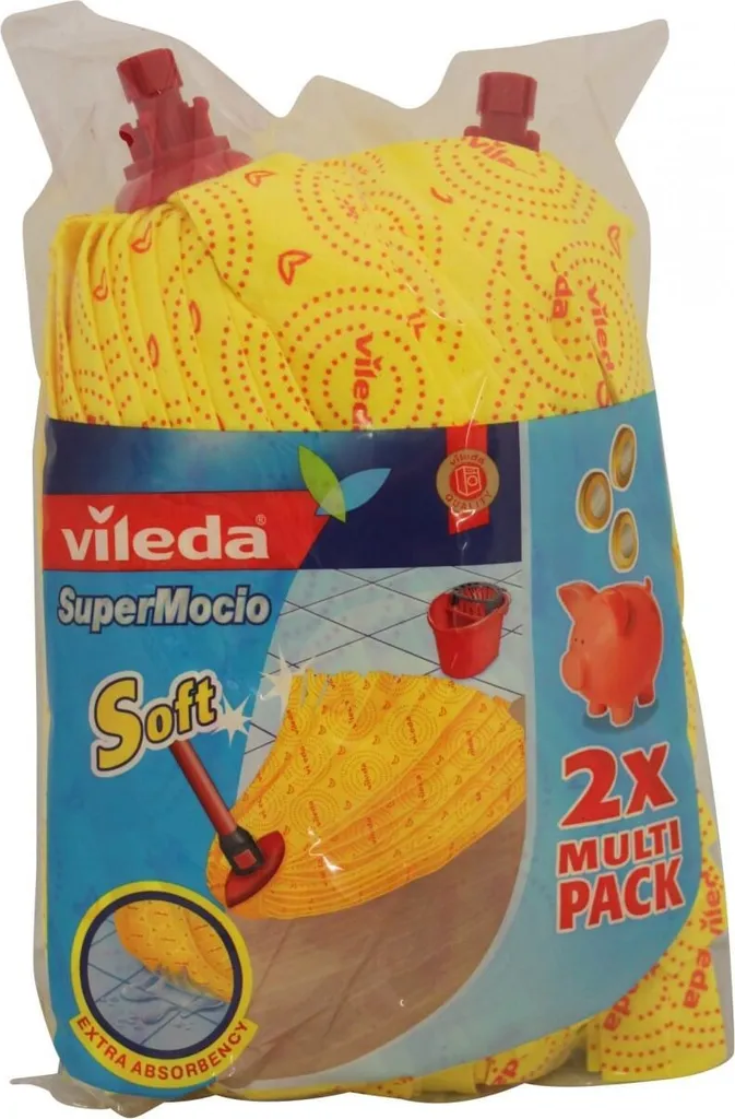 Vileda Super Mocio Soft Ersatz Doppelpackung 2 Vileda Super Mocio Soft Ersatz Doppelpackung – Bild 2