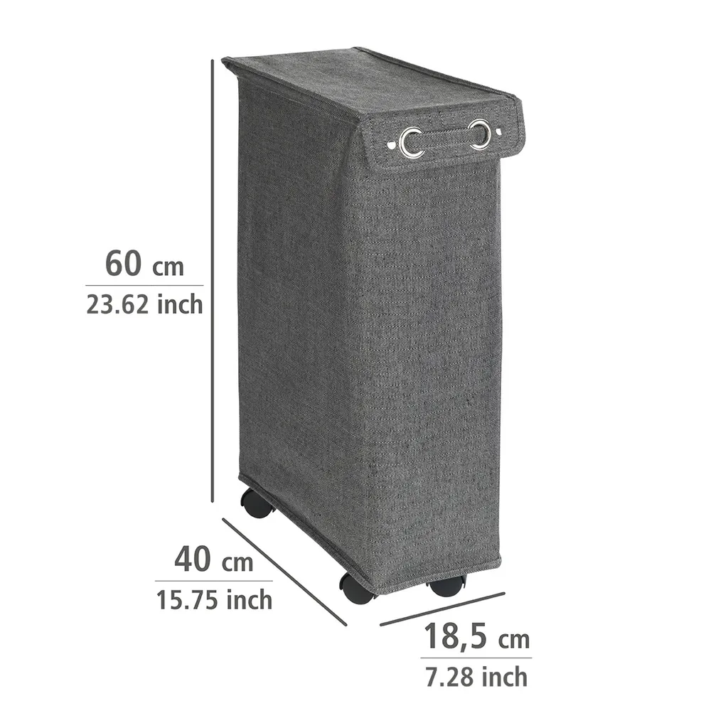 Wenko Wäschesammler Corno Prime Schwarz/Weiß 10 Wenko Wäschesammler Corno Prime Schwarz/Weiß – Bild 10