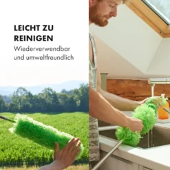 GÜTEWERK Teleskop Staubwedel Waschbar - 252 Cm Lang - Ausziehbar Staubwischer Teleskopstiel Mikrofaser Staub Dust Wischer Extendable Feather Duster Teleskopgriff Staubbürste Teleskopstange Wischer -Leifheit || Vileda || Wenko Verkaufsgeschäft 18d6bfd05eb9ac8290b3b9aee484cf3b