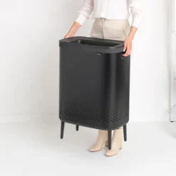 Brabantia Bo Wäschekorb Hi, 90 L, Rechteckig, Schwarz, Schwarz, 540 Mm, 320 Mm -Leifheit || Vileda || Wenko Verkaufsgeschäft 191d8a19cf0d2b1b0105ad7edeaaf212