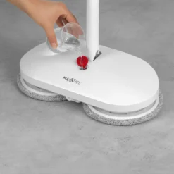 MAXXMEE Akku-Rotationsmopp - Rotierende Mikrofaserpads - Weiß Bodenwischer Akku Spray Mopp Spraymop Set Sprühwischer Tank Rotation Wischmopp -Leifheit || Vileda || Wenko Verkaufsgeschäft 1923ef1b043890931467e19e4d7b34e9