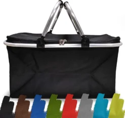 E-Best Einkaufskorb Mit Tragegriffen (Schwarz)