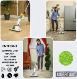 VibraTwin® - Bodenreiniger Für Reinigung Und Pflege Von Fußböden, Elektrischer Bodenwischer - Wischmopp, Poliermaschine, Mit Vibrierenden Matten Und Sprühfunktion - Aus Der TV Werbung 24 VibraTwin® - Bodenreiniger Für Reinigung Und Pflege Von Fußböden, Elektrischer Bodenwischer - Wischmopp, Poliermaschine, Mit Vibrierenden Matten Und Sprühfunktion - Aus Der TV Werbung -Leifheit || Vileda || Wenko Verkaufsgeschäft 1c8c02f97ee6b5fdabc0fb5792619698
