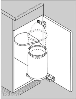 WESCO Rondo Einbau-Abfallsammler 15 Liter Edelstahl -Leifheit || Vileda || Wenko Verkaufsgeschäft 1ca31a6b94b95dfec2e5d47fb8648917