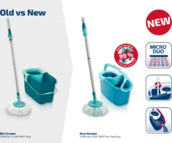 Leifheit Set CLEAN TWIST Disc Mop Ergo -Leifheit || Vileda || Wenko Verkaufsgeschäft 1d07306d82ab85797a3e6c35cf7e07bc