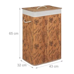 Relaxdays Wäschekorb Bambus Faltbar -Leifheit || Vileda || Wenko Verkaufsgeschäft 1d59a560f2da2d4bc396f5789eb7edd6