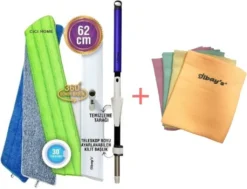 CiCi HOME Aktion Ilbays Mop Bodenwischer PLUS Ilbays Mikrofaser Tücher 4er Set