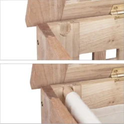 Relaxdays Wäschetruhe Walnuss -Leifheit || Vileda || Wenko Verkaufsgeschäft 1dd7a4d8410be4d38f692bffbd9405e9